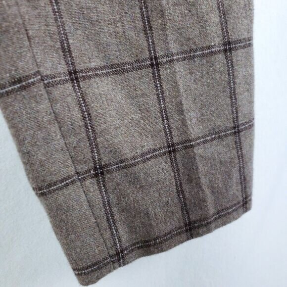 Asos Plaid Wool Pants Womens 32x32 Tapered Leg Academia Heritage - Picture 7 of 12